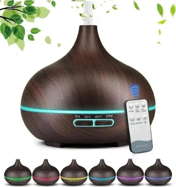 بلاكبيرد جيم سنتر 550 ml Dark Brown Diffuser Ultrasonic Air Humidifier with Remote Control SL-168