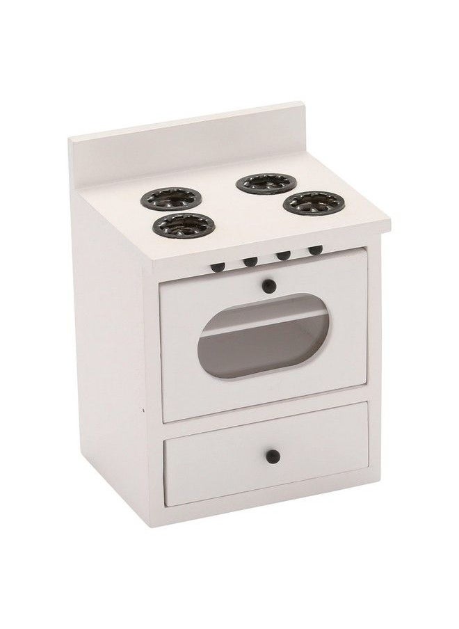 Inusitus - Dollhouse Kitchen Stove Miniature Dolls House Oven Four Burners Range 1/12 Scale - Image 1