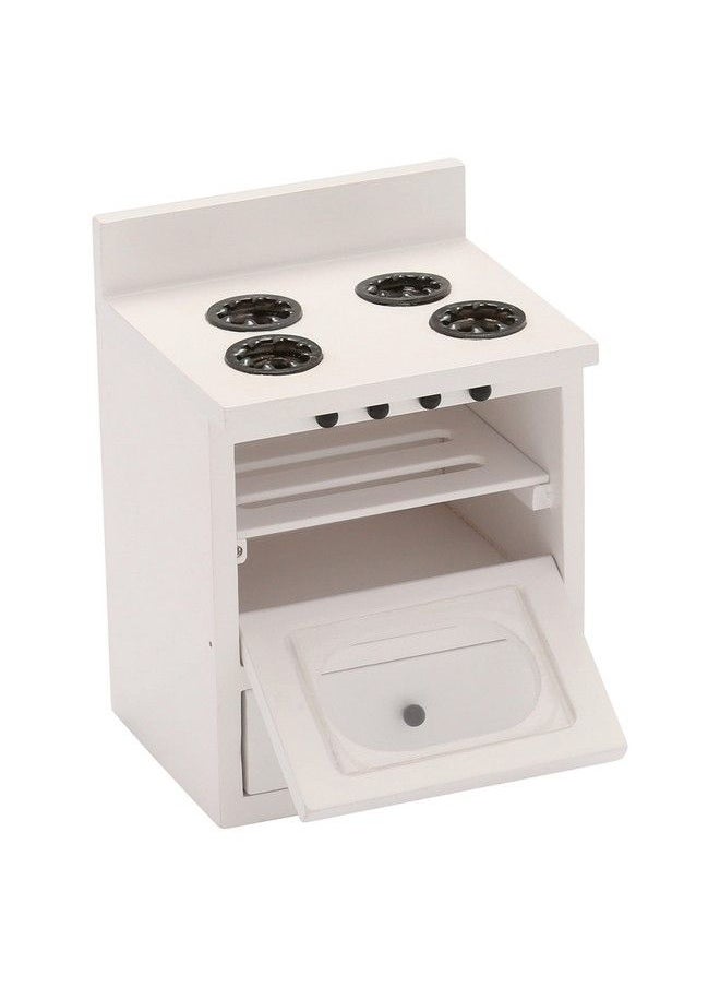 Inusitus - Dollhouse Kitchen Stove Miniature Dolls House Oven Four Burners Range 1/12 Scale - Image 1