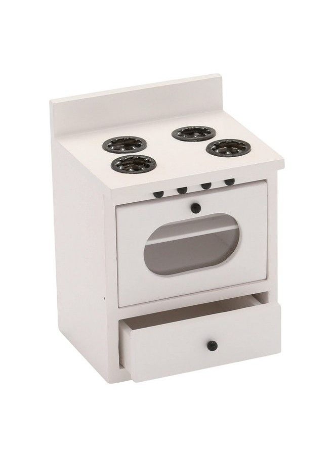 Inusitus - Dollhouse Kitchen Stove Miniature Dolls House Oven Four Burners Range 1/12 Scale - Image 1