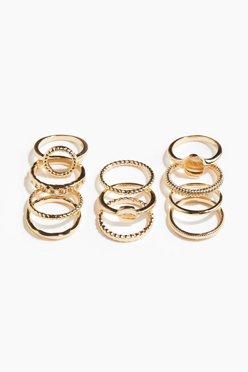 H&M 11-pack rings
