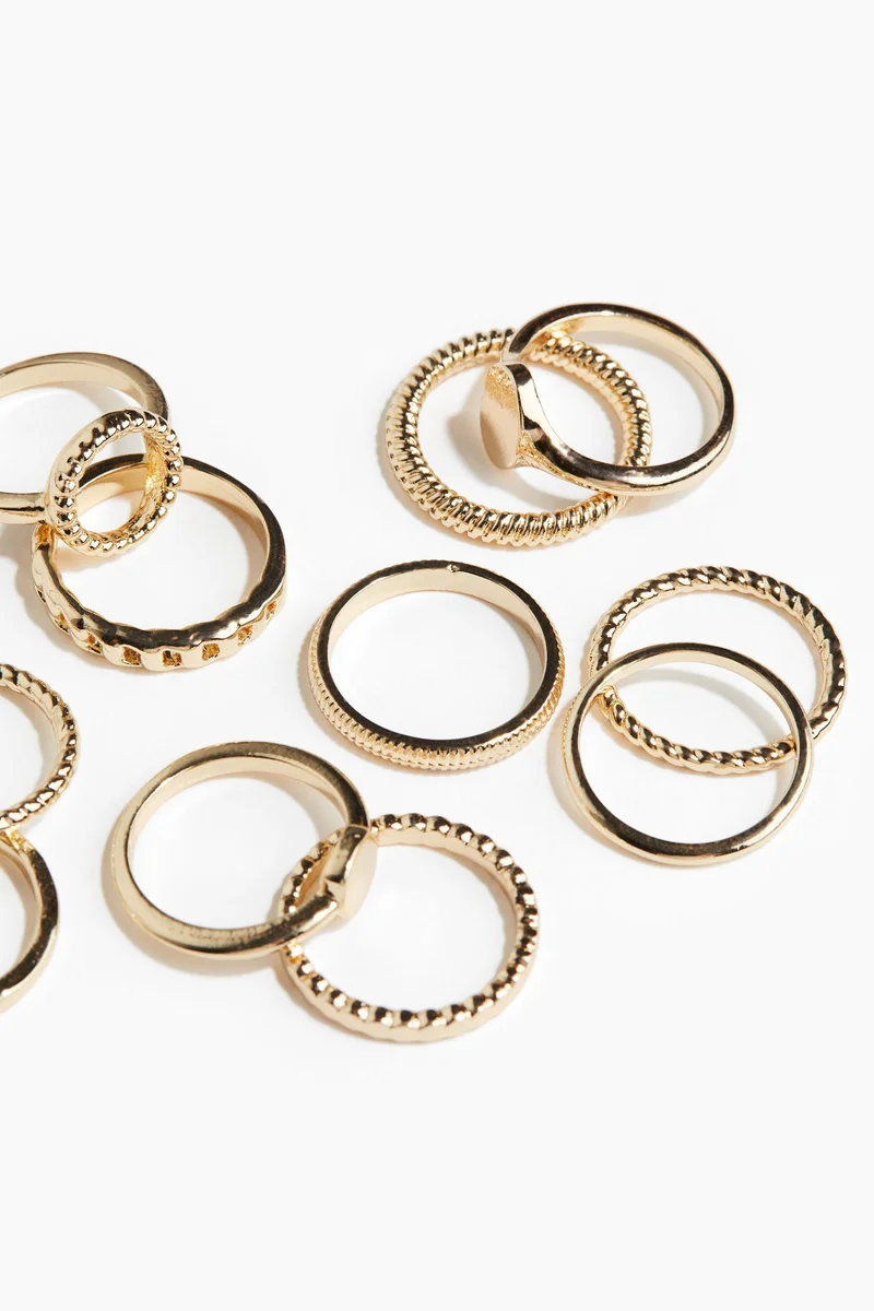 H&M 11-pack rings