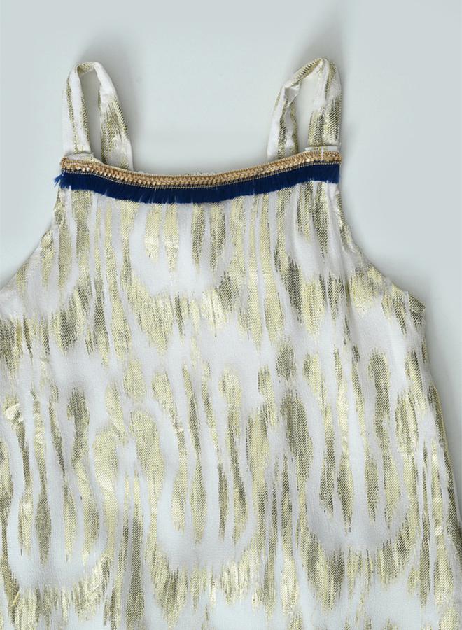 بيلا مودا طقم منسق من بنطال شرارة وبلوزة بحمالات - Image 3