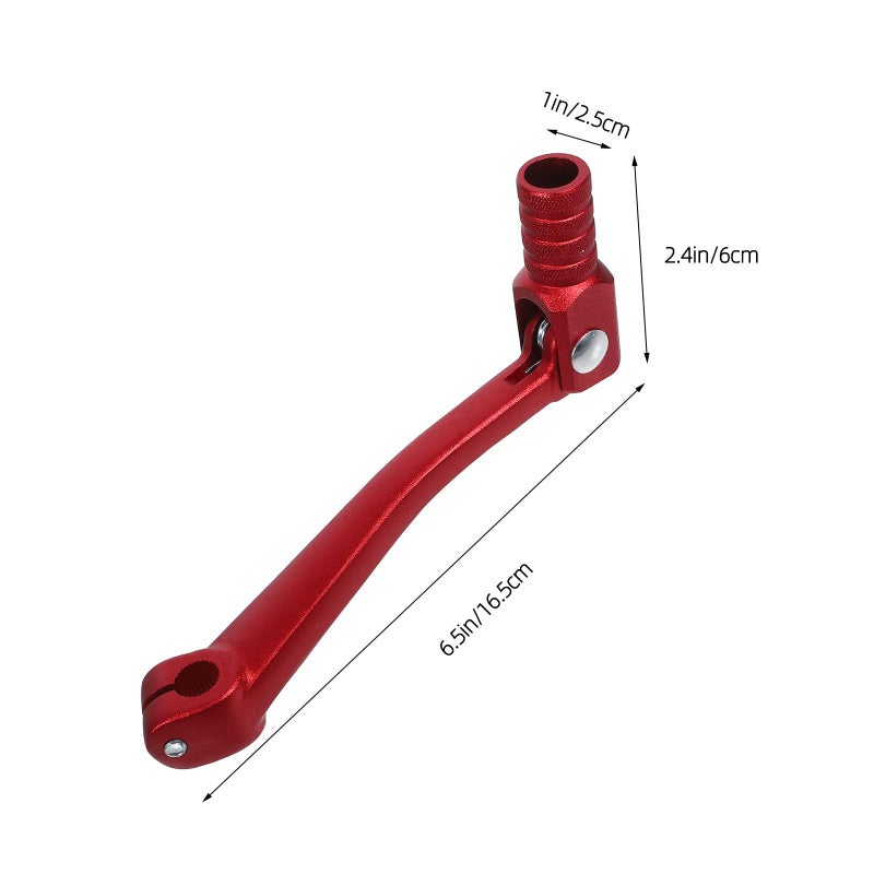 Folding Anti Drop Aluminum Alloy Motorcycle Gear Shifter Lever For Dirt Bike ATV Red - Image 3