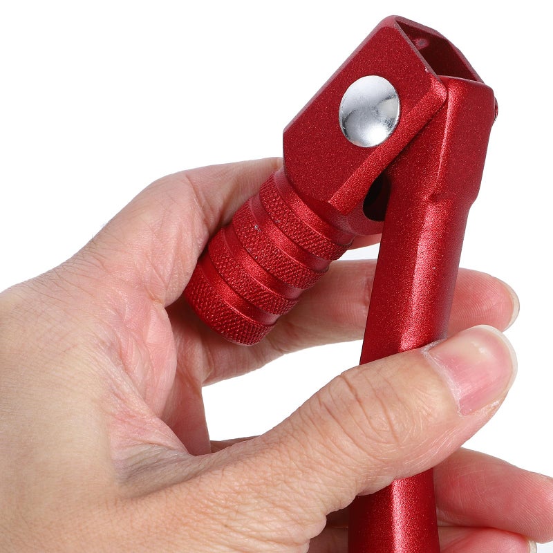 Folding Anti Drop Aluminum Alloy Motorcycle Gear Shifter Lever For Dirt Bike ATV Red - Image 4