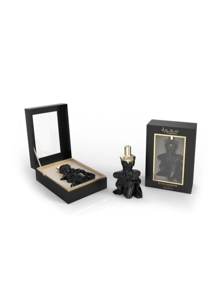 AMARAN Sahriya Black Wardrobe - Image 4