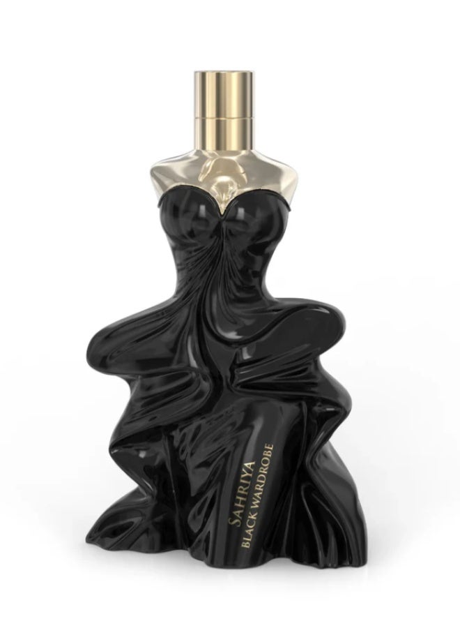 AMARAN Sahriya Black Wardrobe - Image 1