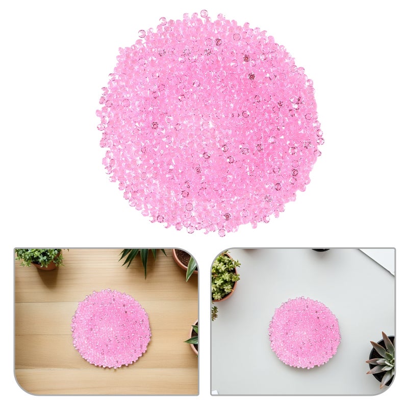 10000pcs Vase Fillers For Centerpieces: 4.5mm Back Rhinestones Vase Filler - Tiny Fake Gems For Diy Crafts Wedding Party Centerpiece - Image 2