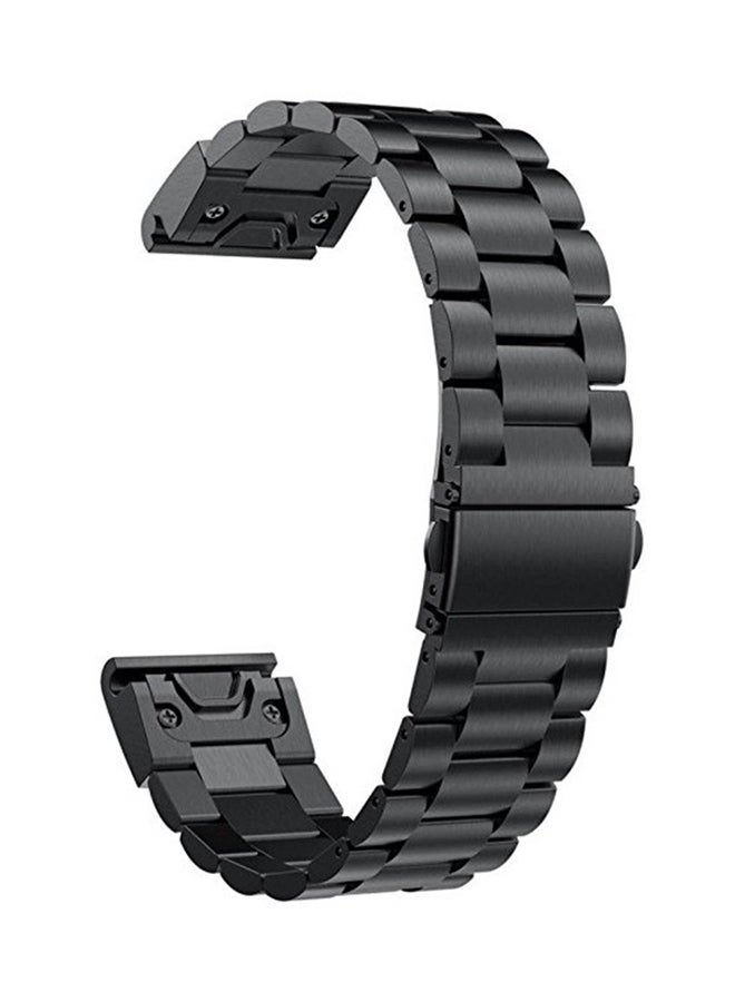 ISank Replacement Smart Watch Band For Garmin Fenix 5 Black - Image 1