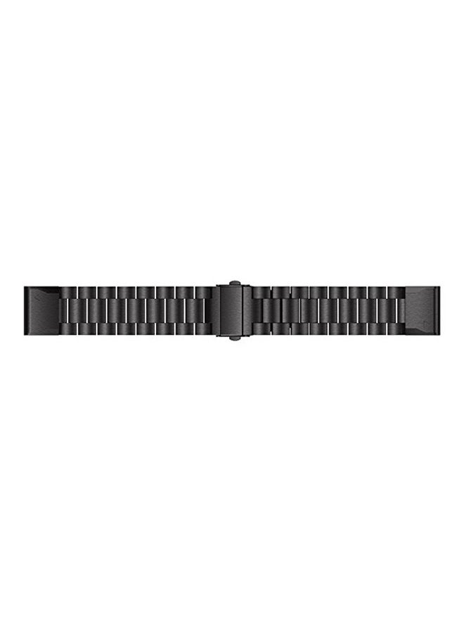 ISank Replacement Smart Watch Band For Garmin Fenix 5 Black - Image 2