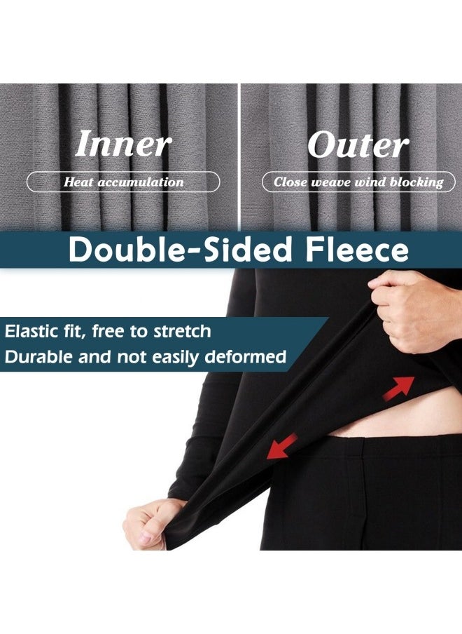 GGEROU - Men's Thermal Underwear Set Soft Thermal Underwear Base Layer Long Johns Set V-Neck Thermal Underwear - Image 1