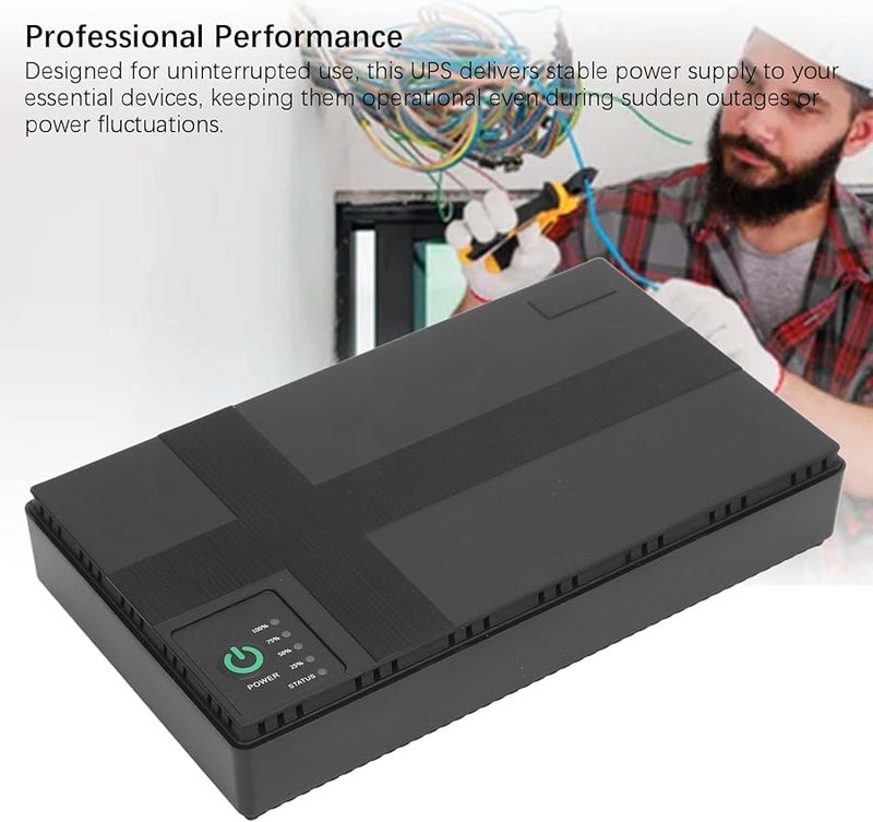 FTVOGUE Portable UPS Battery Backup Power Supply US Plug 100 240V for Router Modem Security Camera - Image 3