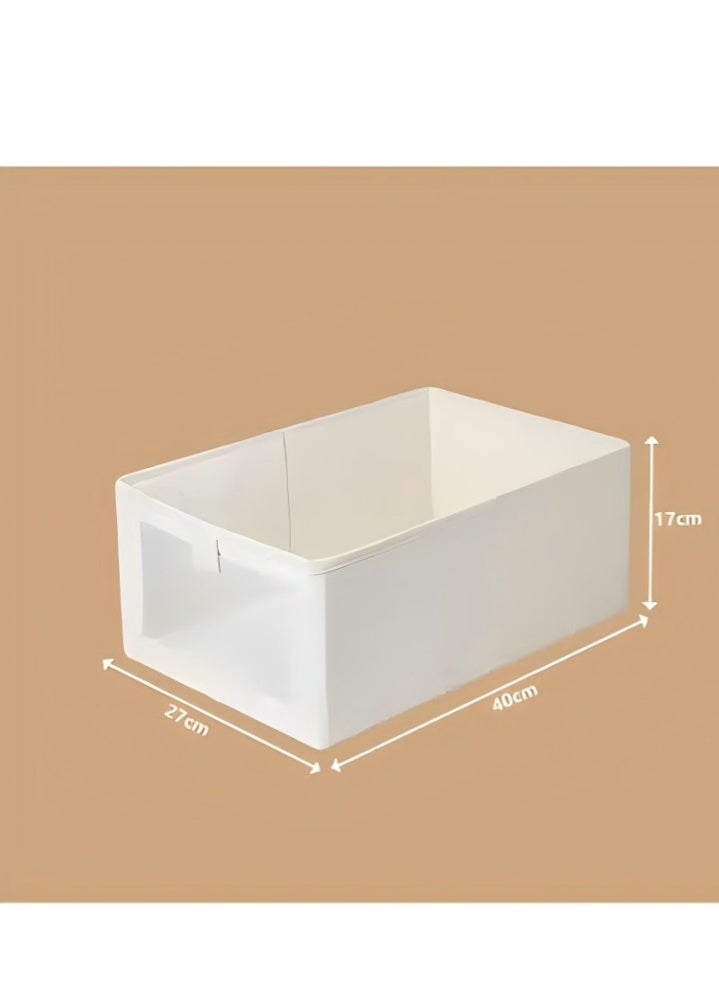 DUNISO منظم ملابس خزانة 3 قطع، حاويات تخزين مع نافذة شفافة، صناديق منظم خزانة قابلة للطي لتخزين الملابس، الجينز، الألعاب، الكتب، الرفوف - Image 2