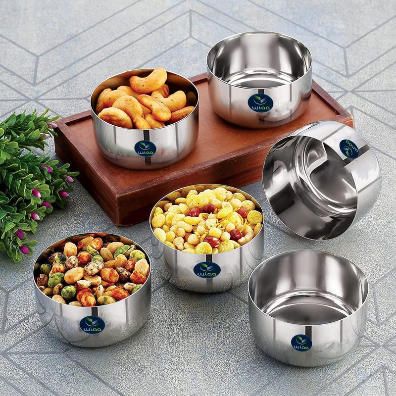 WIAA Stainless Steel DinnerDessert Bowl Sada VatiWati250 ml Set of 6 pc - Image 4