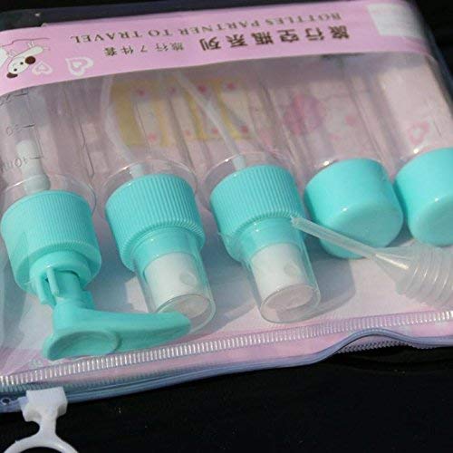 Zollyss Clear Plastic Refillable Travel Toiletry Spray Bottles Set With Zippered Pouch - 6 Pieces - Image 4