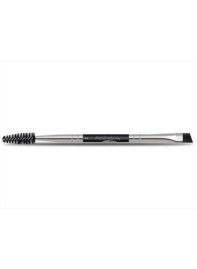 Aesthetica Pro Series Double Ended Eyebrow Brush And Spoolie - Blending Of Eye Brow Powders Vegan And Cruelty Free - Image 2