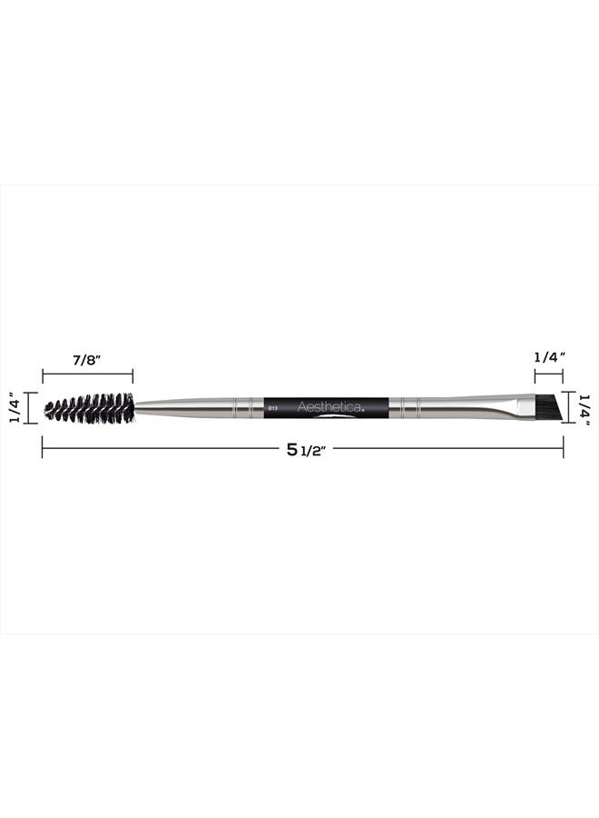 Aesthetica Pro Series Double Ended Eyebrow Brush And Spoolie - Blending Of Eye Brow Powders Vegan And Cruelty Free - Image 4