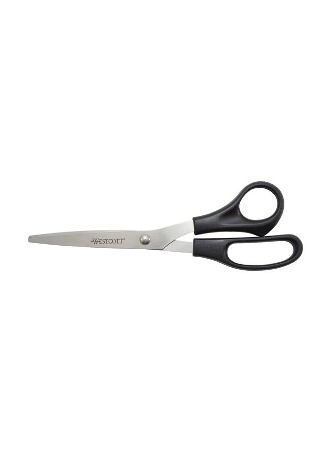 Westcott 8" Straight All Purpose Scissors, Black, 3-Pack - Image 4