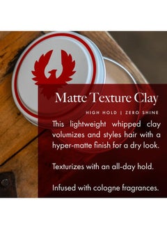 ATLAS Matte Texture Clay 2.4 Ounce is a No Shine, Ultra Lightweight, Medium to Firm Hold, Thickening, Texturizing, Separating, Hair Styling and Grooming Product for Men and Women  - Image 4