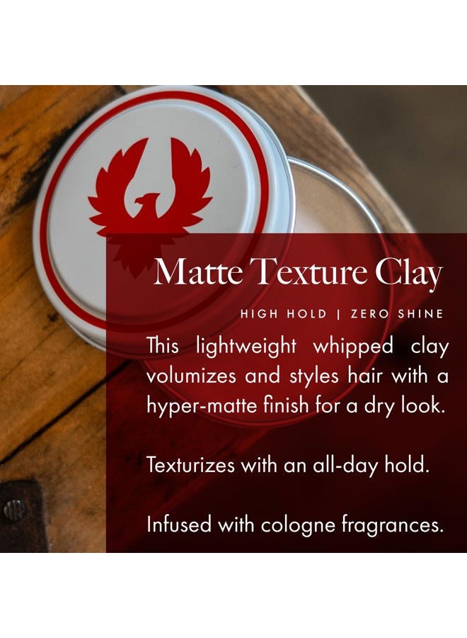 ATLAS Matte Texture Clay 2.4 Ounce is a No Shine, Ultra Lightweight, Medium to Firm Hold, Thickening, Texturizing, Separating, Hair Styling and Grooming Product for Men and Women - Image 4