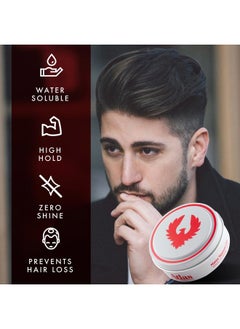 ATLAS Matte Texture Clay 2.4 Ounce is a No Shine, Ultra Lightweight, Medium to Firm Hold, Thickening, Texturizing, Separating, Hair Styling and Grooming Product for Men and Women  - Image 2