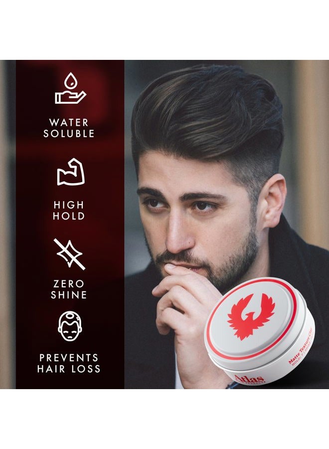 ATLAS Matte Texture Clay 2.4 Ounce is a No Shine, Ultra Lightweight, Medium to Firm Hold, Thickening, Texturizing, Separating, Hair Styling and Grooming Product for Men and Women - Image 2