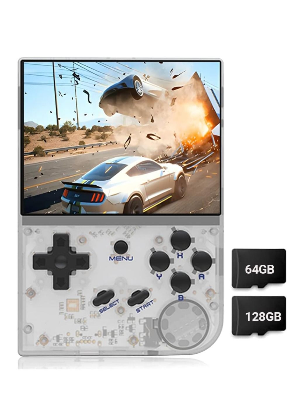 Console RG35XX Plus 3.5″ IPS – 5515 Jeux, Sortie HDMI, WiFi 5G, Batterie 3300 MAh (Gris)