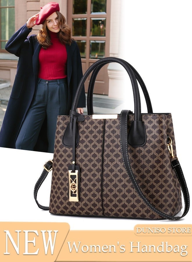 DUNISO Women's Fashion Handbag Faux Leather Crossbody Bag For Women Large Capacity Tote Bags Top Handle Satchel Fashionable Travel Shoulder Bag For Ladies - Image 1