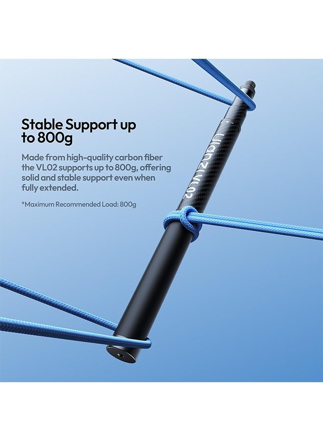 ULANZI VL02 2.7m 8.86ft Extended Edition Selfie Stick for Insta360 - Image 3