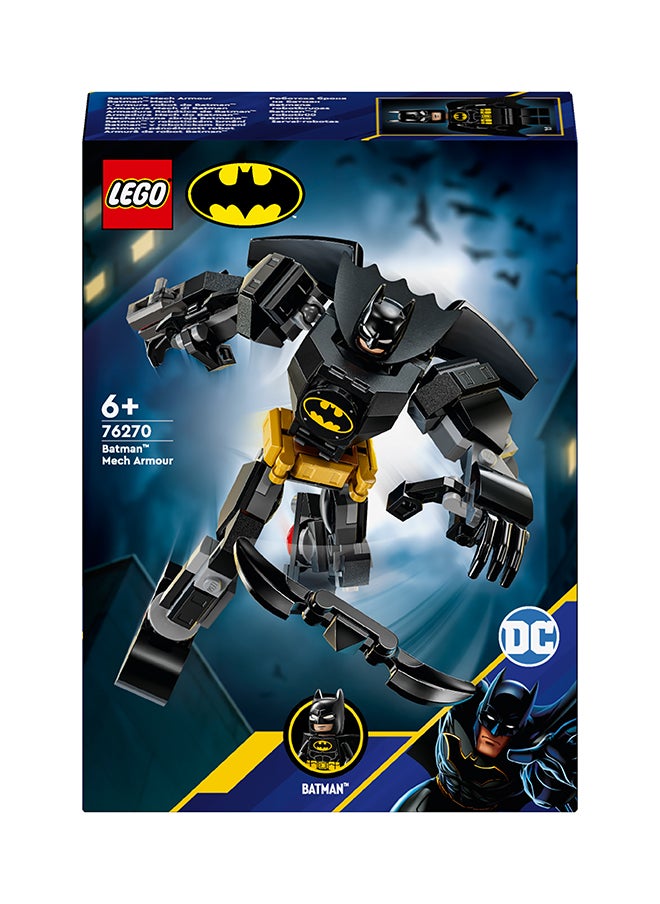 LEGO - Dc Batman Mech Armour Super-Hero Toy For Kids, Collectible Set With Robot Action Figure And Minifigure, Small Creative Gift For 6 Plus Year Old Boys, Girls 76270 (140 Pieces) 76270 - Image 1
