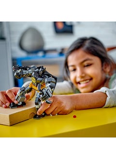 LEGO لعبة دي سي باتمان درع ميك كاهن السوبر لمرح للأطفال، مجموعة قابلة للجمع مع شخصية روبوت ورمز مصغر، هدية إبداعية صغيرة للأطفال من سن 6 سنوات وما فوق، الأولاد والبنات 76270 (140 قطعة) 76270  - Image 3