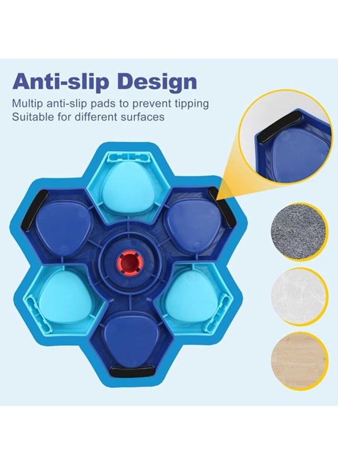 عام أوعية تغذية بطيئة للكلاب، تفاعلية، توفر تجربة تناول ممتعة وتدريب للحيوانات الأليفة للكلاب والقطط، طبق طعام دوار متعدد الطبقات لتدريب الكلاب وألعاب للبحث عن الطعام. - Image 3