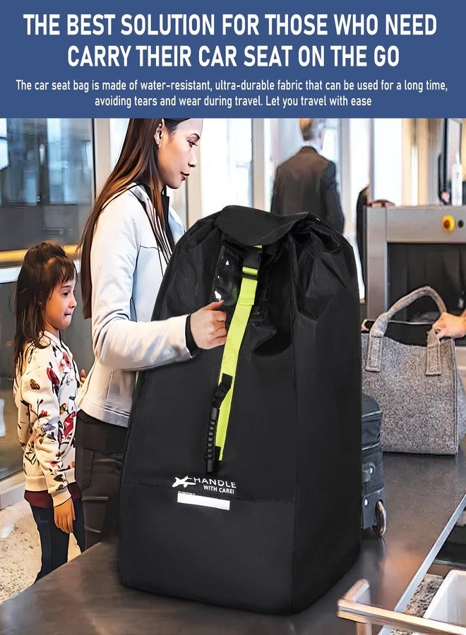 LASUK Car Seat Travel Bag for Airplane - Fits Infant Car Seats, Convertible Car Seats, Booster Seats, Car Seat Bases - for Worry-Saving, Effortless and Safe Travel - Image 4