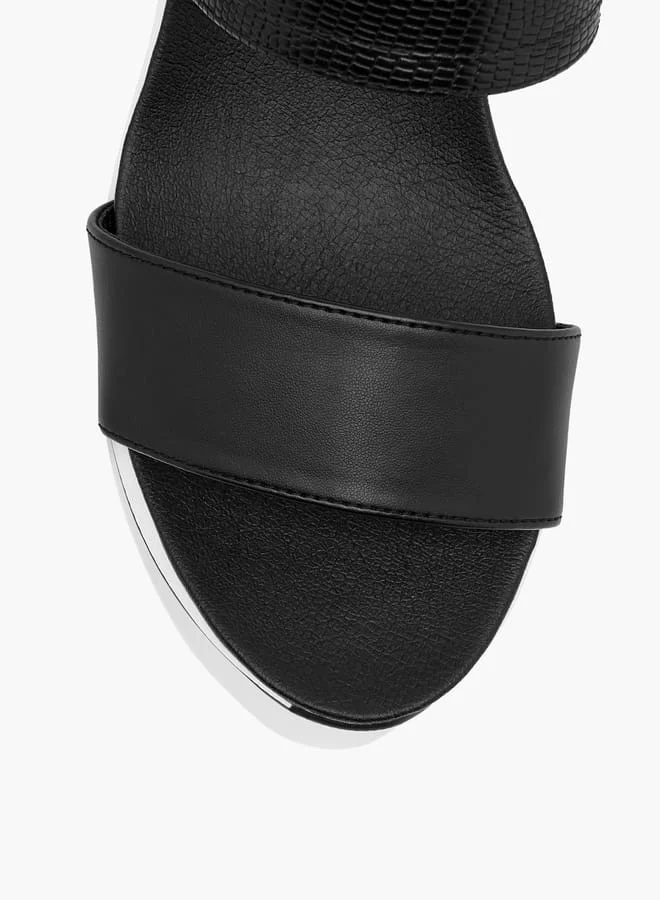 Celeste Women's Strappy Sandals with Buckle Closure and Wedge Heels