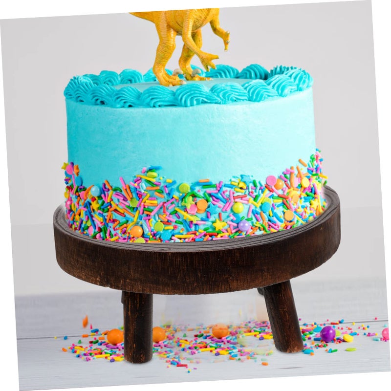 Multifunctional Wooden Stool as Cake Stand Fruit Display Home Office Decor - Image 4