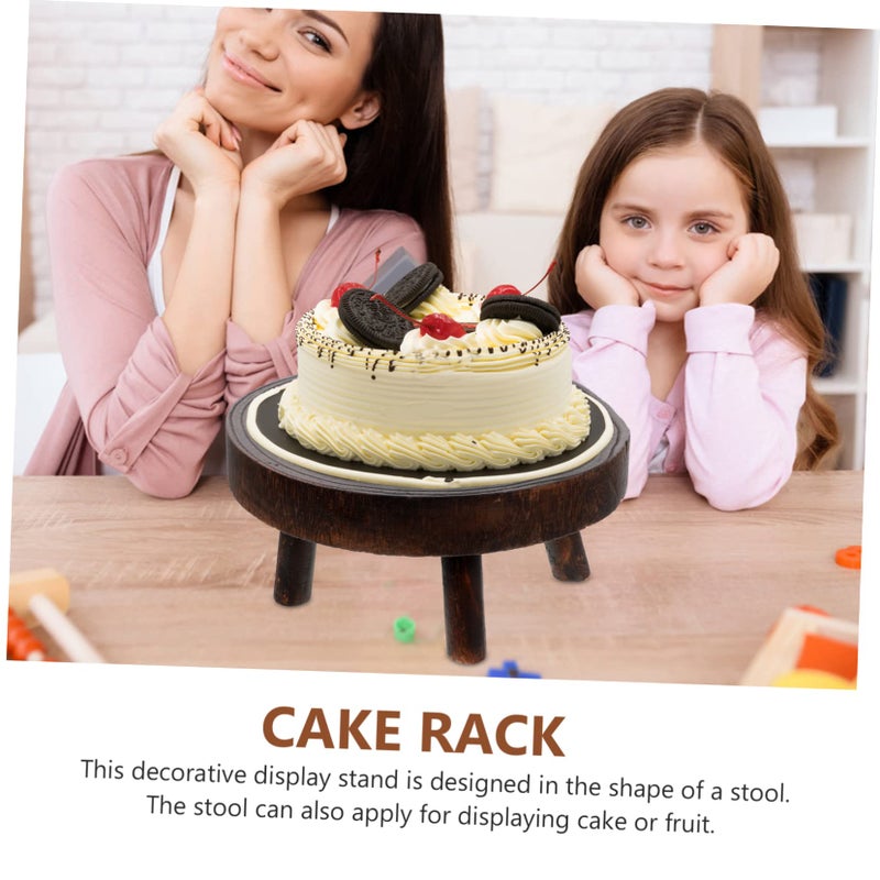 Multifunctional Wooden Stool as Cake Stand Fruit Display Home Office Decor - Image 5