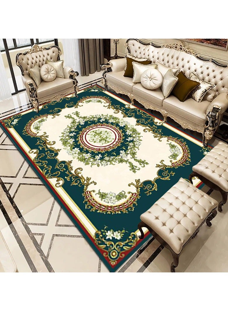 Loquat Polyester Fiber Rectangular Modern European Style Carpet - Image 1