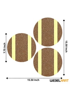 Webelkart Webelkart Set of 3 Retro Art MDF Board UV Textured Painting for Wall, Office, Study Room Decoration Paintings (15.50 x 15.50inches)  - Image 3