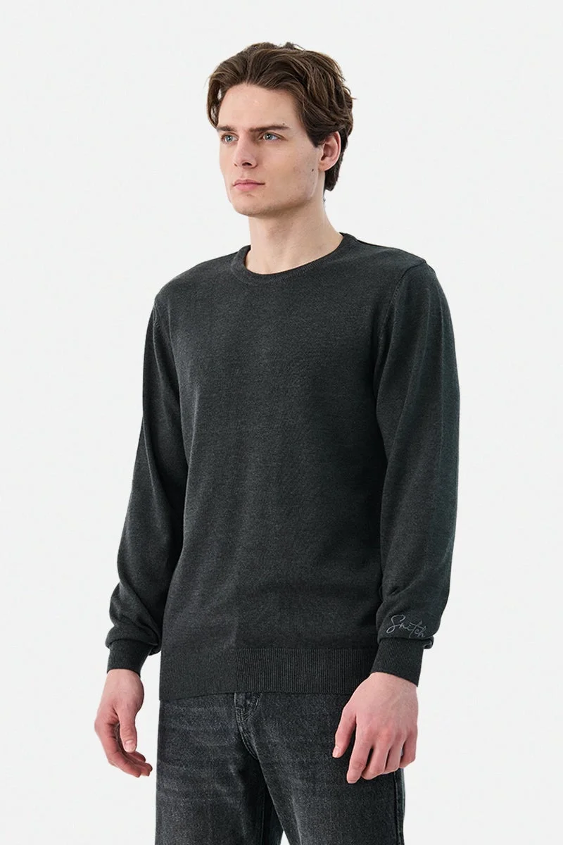 سنيتش Regular Fit Melange Sweater