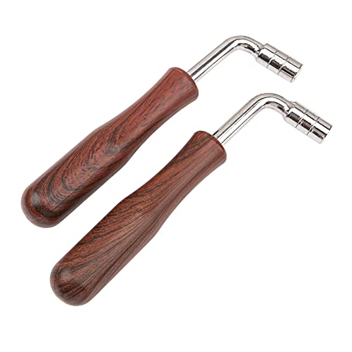Yootones 2Pcs Yootones L-shape Piano Tuner Spanner Professional Wrench Square Shape Tip Tuning Hammer Tuner Spanner Tool Compatible with Piano Repair Tool - Image 1