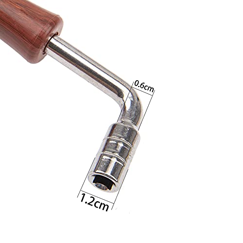 Yootones 2Pcs Yootones L-shape Piano Tuner Spanner Professional Wrench Square Shape Tip Tuning Hammer Tuner Spanner Tool Compatible with Piano Repair Tool - Image 5