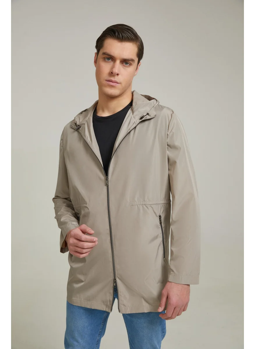 D'S DAMAT Regular Fit Beige Coat 0HC073520862M