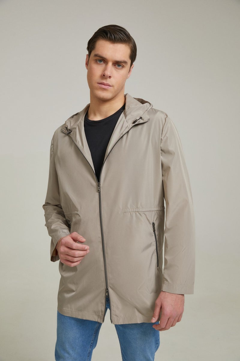D'S DAMAT Regular Fit Beige Coat 0HC073520862M  - Image 1