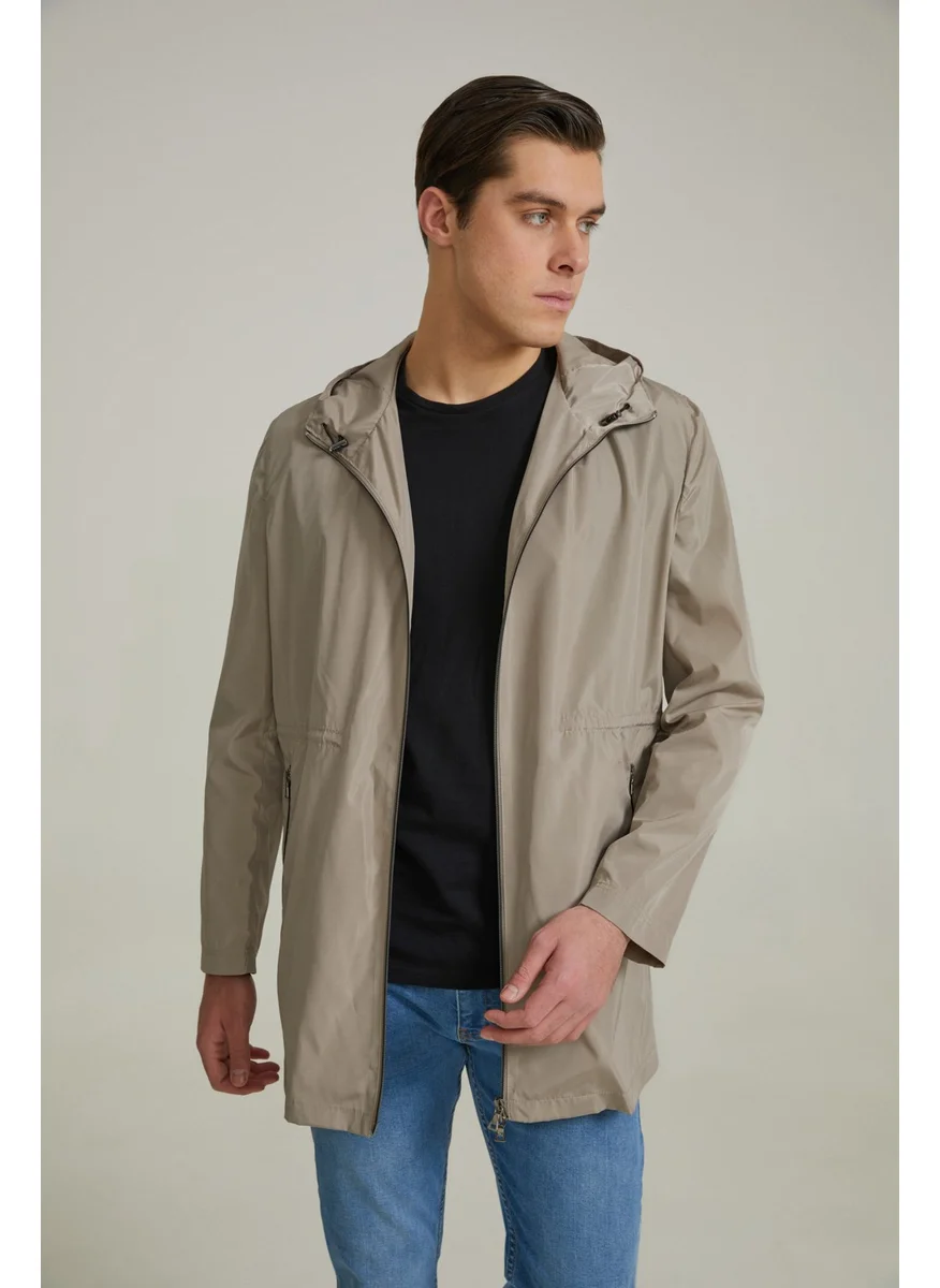 D'S DAMAT Regular Fit Beige Coat 0HC073520862M