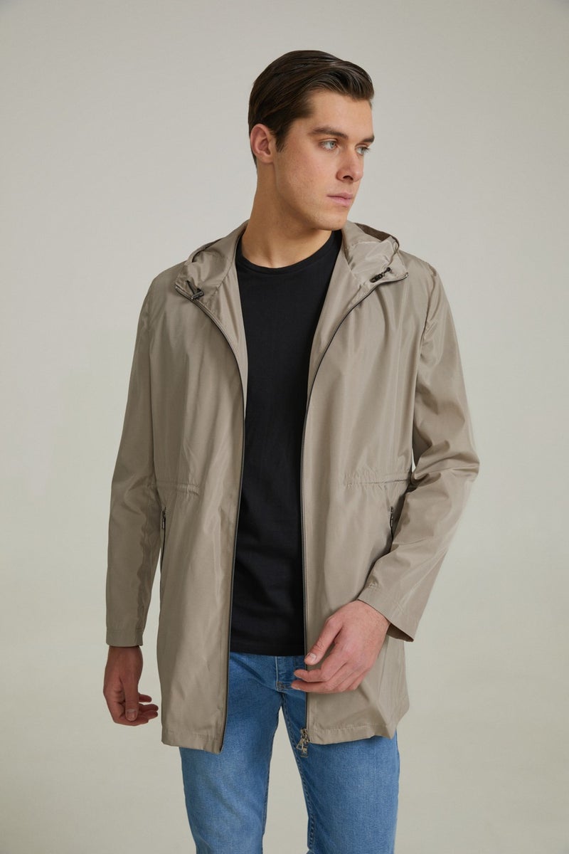 D'S DAMAT Regular Fit Beige Coat 0HC073520862M  - Image 2