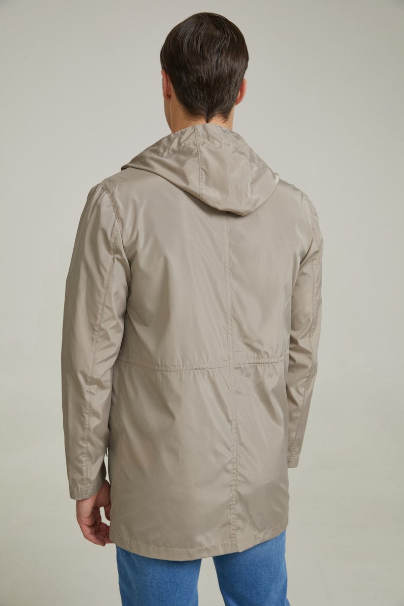 D'S DAMAT Regular Fit Beige Coat 0HC073520862M  - Image 5