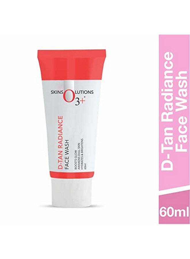 O3+ D-Tan Radiance Face Wash With Vitamin C Glowing Skin And Deep Cleanses And Unifies Skin Tone 60Gm | Detan Face Wash For Tan Removal  - Image 2