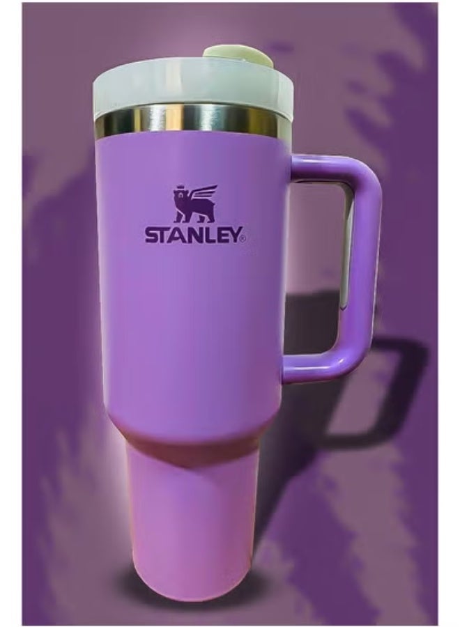 Stanley 40oz Stainless Steel Tumbler – Travel Mug with Reusable Straw – BPA-Free, Sustainable & Dishwasher Safe – Leak-Resistant FlowState Lid & Double-Wall Insulation – Keeps Drinks Hot for 16H & Cold for 24H – Slim Base Fits Car Cup Holders – Ergonomic Handle for Office, Travel & Outdoor Use - Image 1