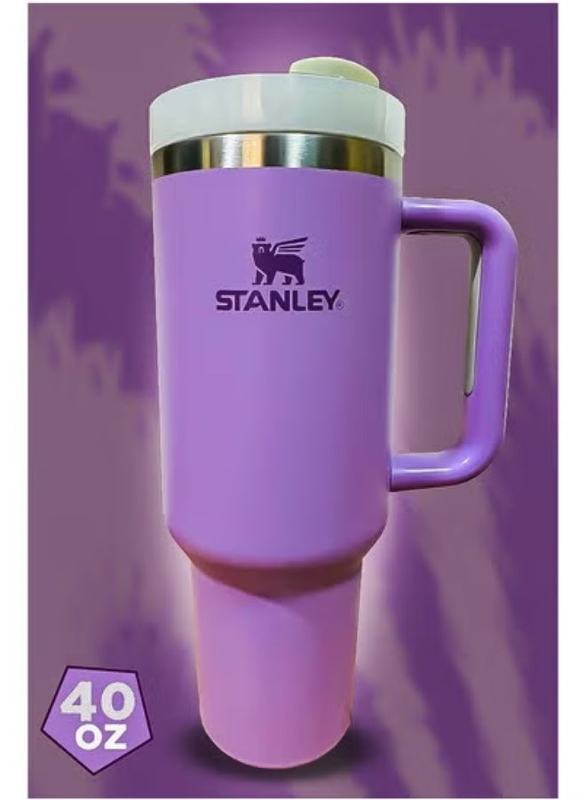 Stanley 40oz Stainless Steel Tumbler – Travel Mug with Reusable Straw – BPA-Free, Sustainable & Dishwasher Safe – Leak-Resistant FlowState Lid & Double-Wall Insulation – Keeps Drinks Hot for 16H & Cold for 24H – Slim Base Fits Car Cup Holders – Ergonomic Handle for Office, Travel & Outdoor Use - Image 2