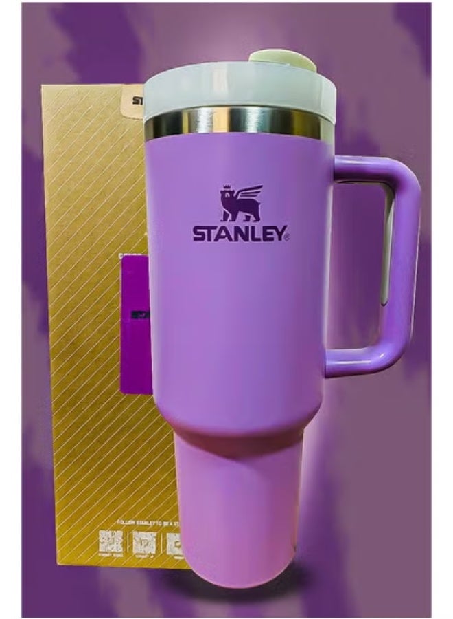 Stanley 40oz Stainless Steel Tumbler – Travel Mug with Reusable Straw – BPA-Free, Sustainable & Dishwasher Safe – Leak-Resistant FlowState Lid & Double-Wall Insulation – Keeps Drinks Hot for 16H & Cold for 24H – Slim Base Fits Car Cup Holders – Ergonomic Handle for Office, Travel & Outdoor Use - Image 4